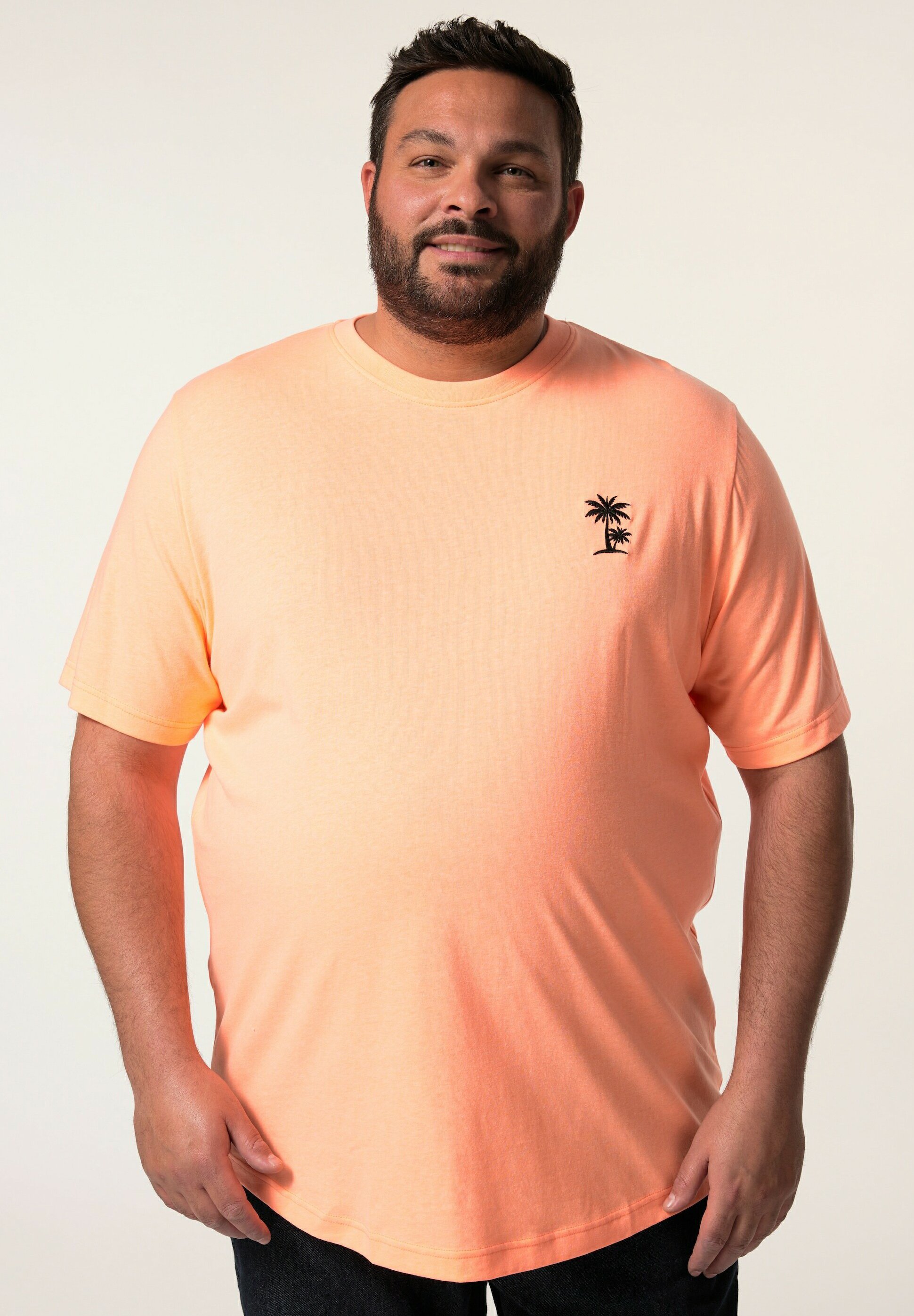Men Plus Print T-shirt neon orange/orange Zalando