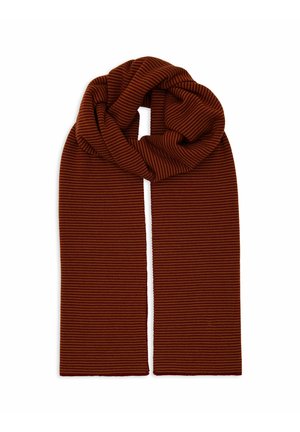 WITH WINDSOR STRIPES - Sciarpa - amaranto curry