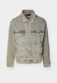 GUMA UNISEX - Džínová bunda - stone wash