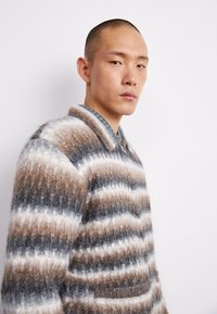 Obey Clothing REGGIE ZIP UP CARDIGAN - Jopica - black multi