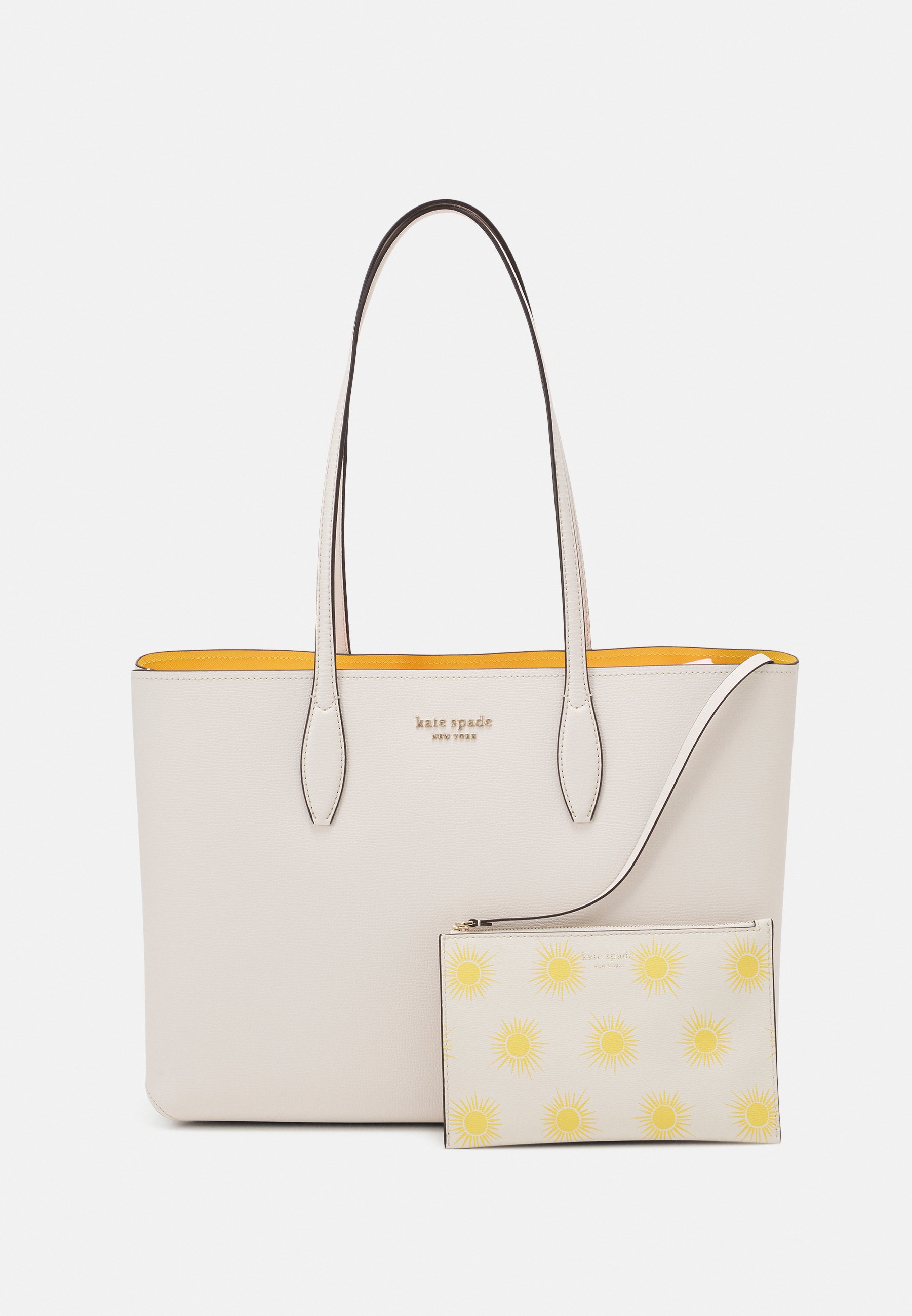 kate spade new york ALL DAY CROSSGRAIN LARGE TOTE SET - Handbag -  parchment/off-white 