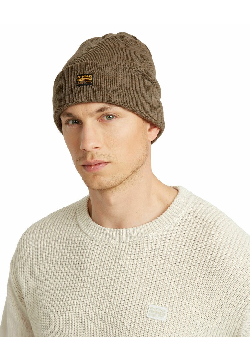 Bonnet G-Star Raw Denim Connery Beanie - Brun (Fox) - Homme - Neuf Avec étiquette