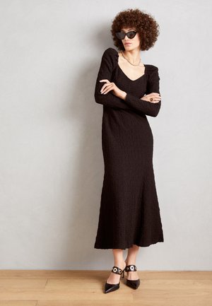 DRESS CLARA - Džersejové šaty - black