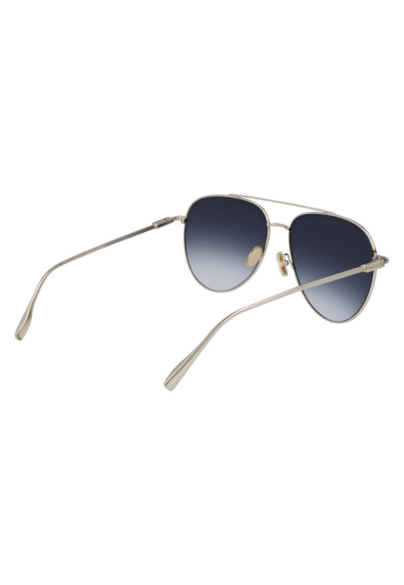 Salvatore Ferragamo Light Gold/Blue Sunglasses NEW Salvatore Ferragamo SF 237S 743 Gold Aviator Sunglasses  main image 4