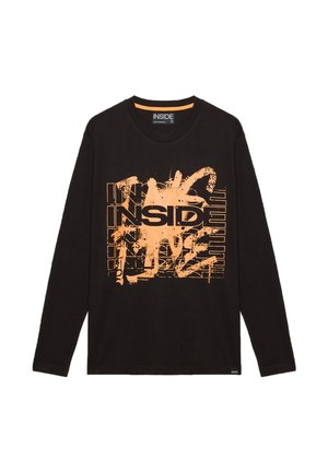 INSIDE LOGO - Camiseta de manga larga - black