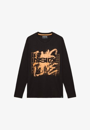 INSIDE LOGO - Camiseta de manga larga - black