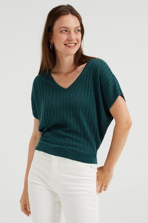 MET GLITTERGAREN - T-shirt con stampa - green