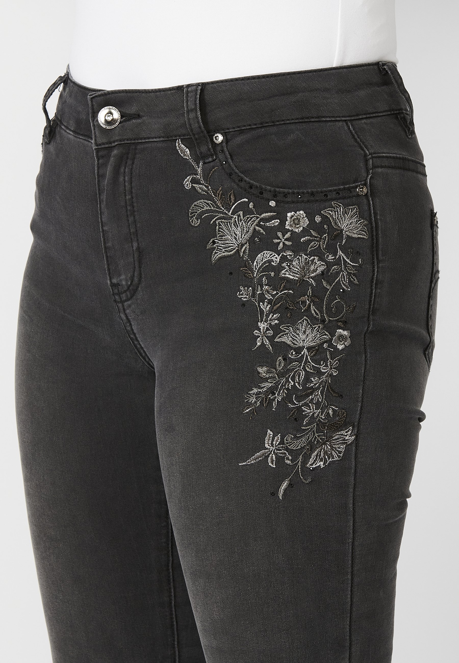 PANTALONE CINQUE TASCHE COMFORT FIT IN VELLUTO STRETCH 1000 RIGHE