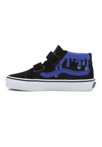 Vans - SK8- MID REISSUE V - Höga sneakers - glow slime black blue Miniatyrbild 1