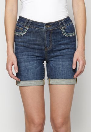 Denim shorts - azul osc dark blue