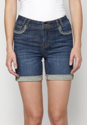 Jeans Shorts - azul osc dark blue