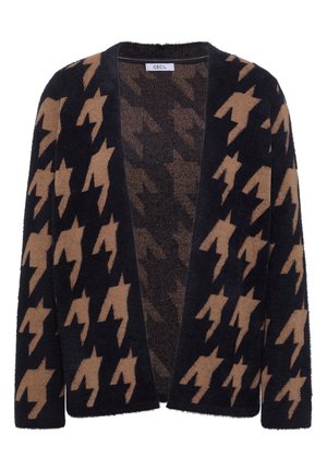 Cecil, OFFENER FEDERGARN CARDIGAN - Gilet - urban dark blue