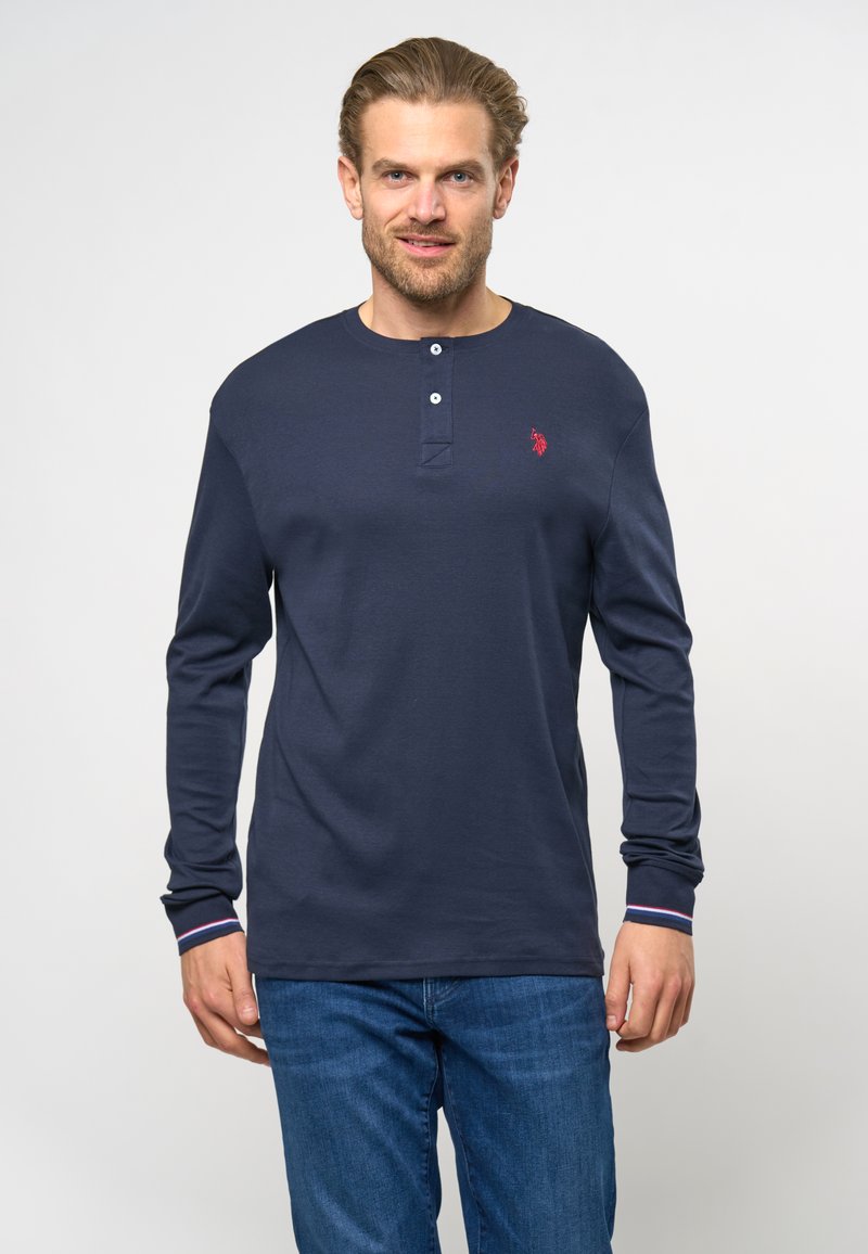 U.S. Polo Assn. - COSIMO GRANDDAD - Top s dlouhým rukávem - dark sapphire, Zvětšit