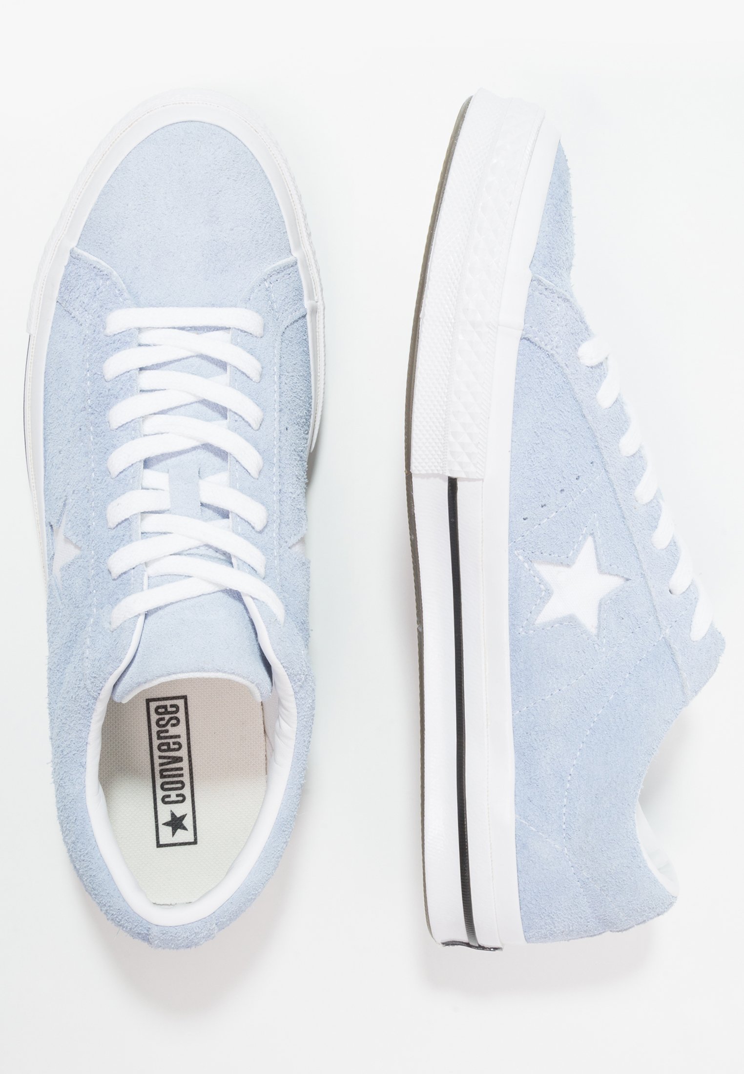 converse one star trainers blue chill white