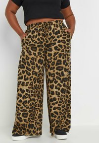 Yours Clothing WIDE brązowy