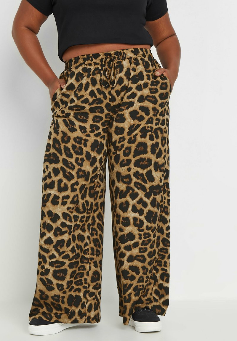 Yours Clothing WIDE brązowy