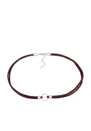 BASIC CHOKER CIRCLE - Halsband - silberfarben