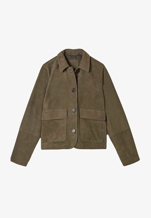 FatFace, Lederjacke - chocolate brown