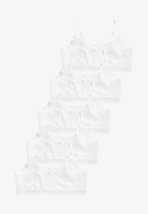 5 PACK - Podprsenka pod tričko - white