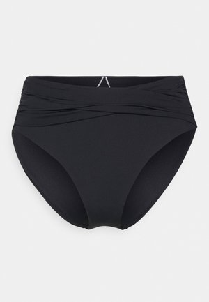 COLLECTIVE HIGH WAIST WRAP FRONT PANT - Bikini pezzo sotto - black