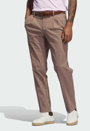 PLEAT - Pantalon classique - trace brown