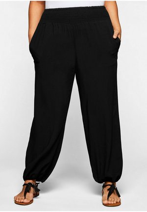 Sheego, Tracksuit bottoms - nachtschwarz