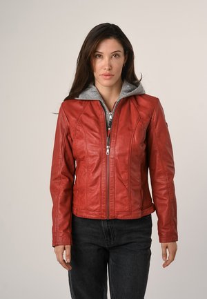 Leather jacket - red