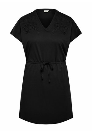 ONLY Carmakoma DRESS CARSALLY SHORT DRESS - Jerseykjole - black