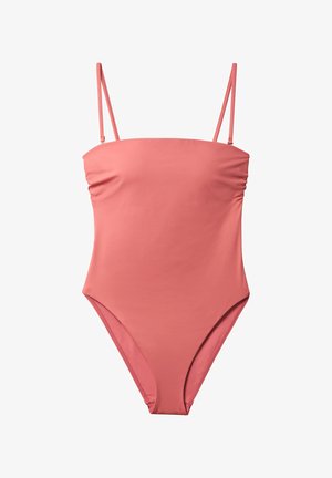 Calvin Klein Swimwear, STRAPLESS ONE PIECE - ESSENTIALS - Badpak - dusty cedar