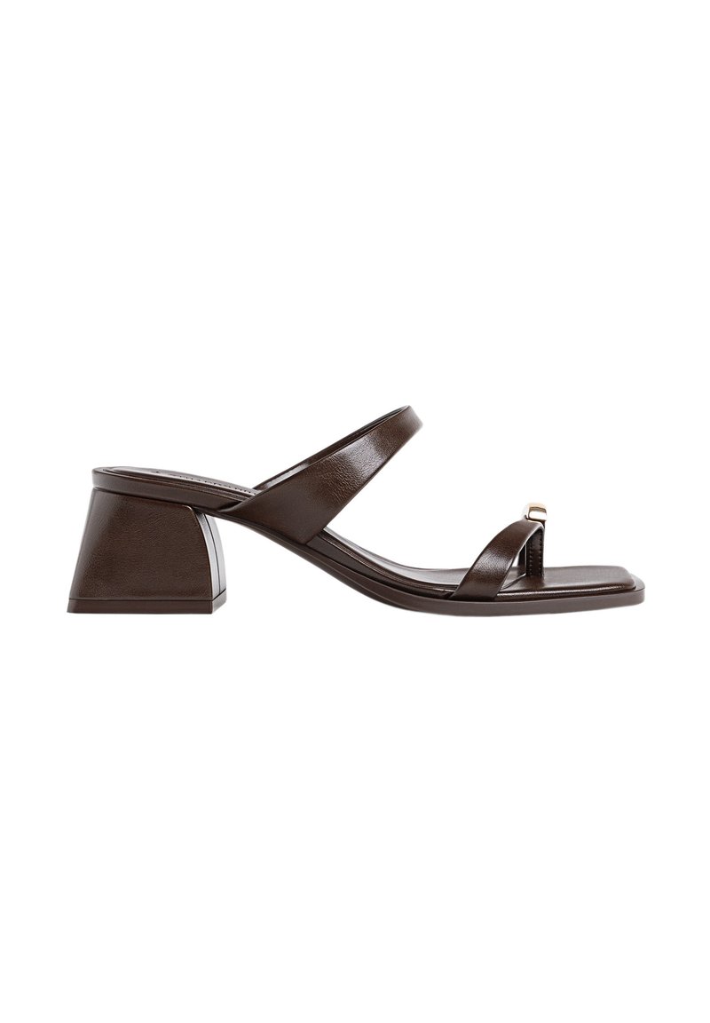 Stradivarius WITH DETAIL - Pool slides - brown