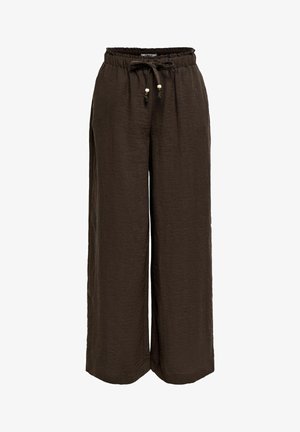 ONLY, HOSE MIT WEITEM BEINSCHNITT ONLEMMIA WEITER BEINSCHNITT HOSE MIT WEITEM - Pantalon classique - coffee bean