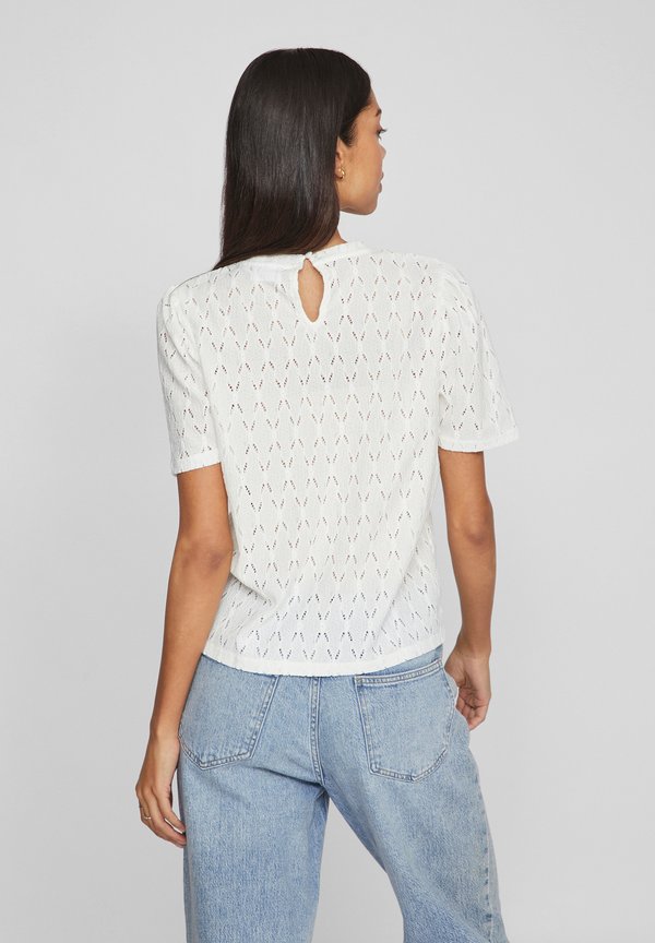 VIKARLA HIGH NECK  - Print T-shirt - cloud dancer4