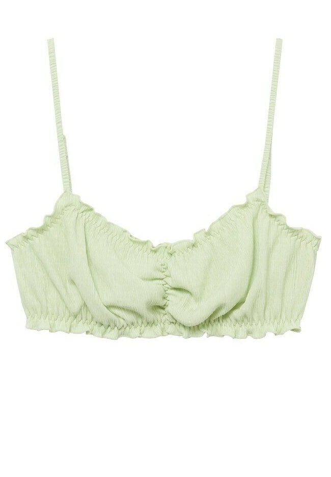 Mango Bustier lichtgroen Mango Bustier lichtgroen