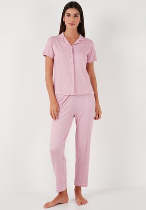 LELA REGULAR FIT SET - Komplet pižame - pink