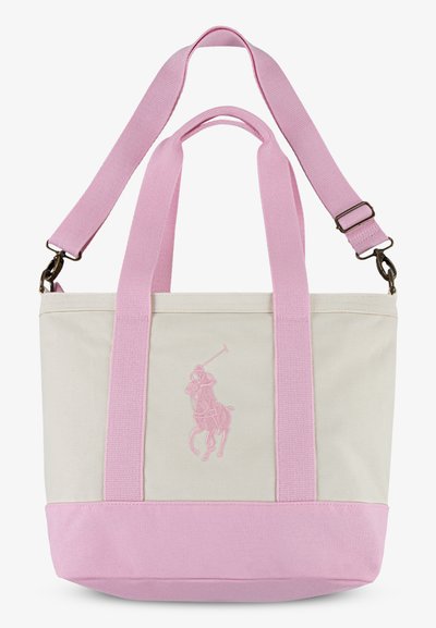 Polo Ralph Lauren PLAYER TOTE  - Velká kabelka - white/carmel pink