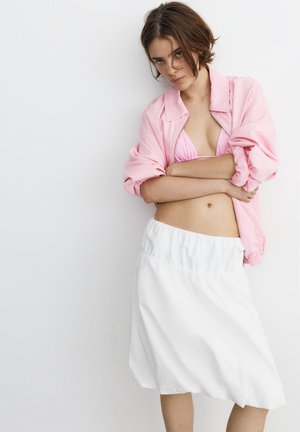 PULL&BEAR, BALLOON - SKIRT - Jupe trapèze - white