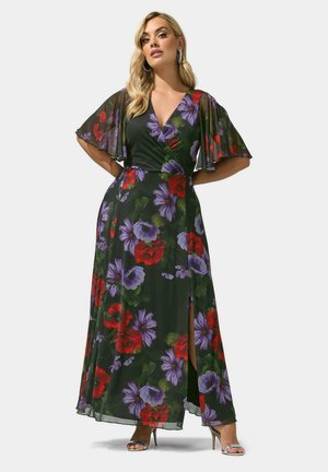 Yours Clothing, PLUS SIZE FLORAL DRESSES - Vestido largo - multi
