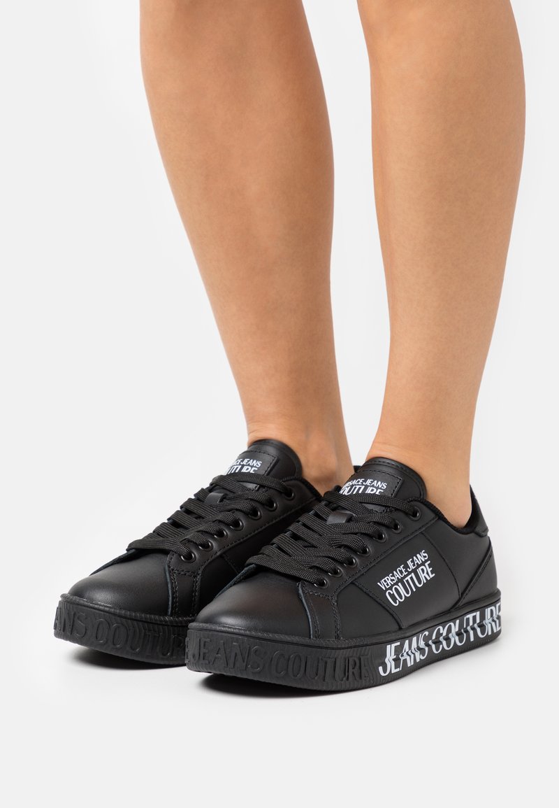 versace jeans black trainers