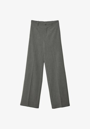 Stradivarius, WIDE-LEG FORMAL WEAR TROUSERS - Pantalon classique - dark grey