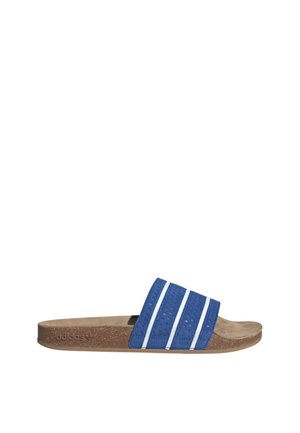 ADILETTE UNISEX - Pantolette flach - royal blue   core white   gum