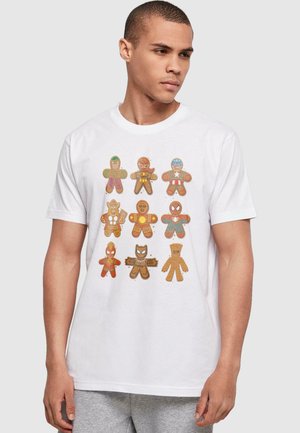 MARVEL UNIVERSE - CHRISTMAS GINGERBREAD AVENGERS - Print T-shirt - white