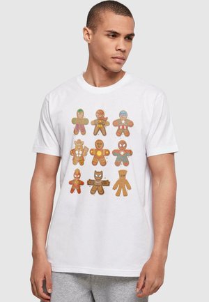 ABSOLUTE CULT MARVEL UNIVERSE - CHRISTMAS GINGERBREAD AVENGERS - T-Shirt print - white