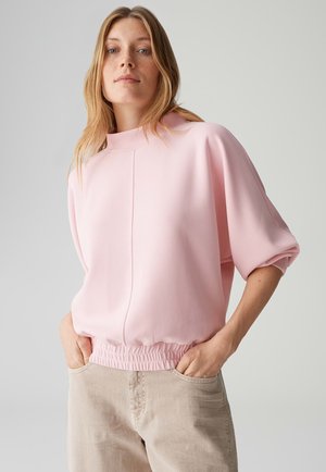 LOOSE FIT SOFT TOUCH VELVETY SURFACE - Sweatshirt - coral blush