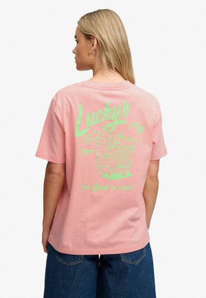 Superdry & Co, SUPERDRY - T-shirt imprimé - peach amber pink