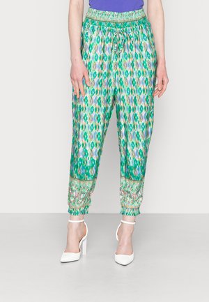 WILLOW PANT - Calças - ethnic ikat green