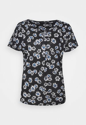 Print T-shirt - dark blue