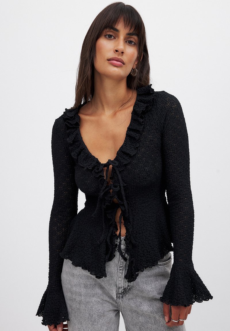 NA-KD Bluse - black