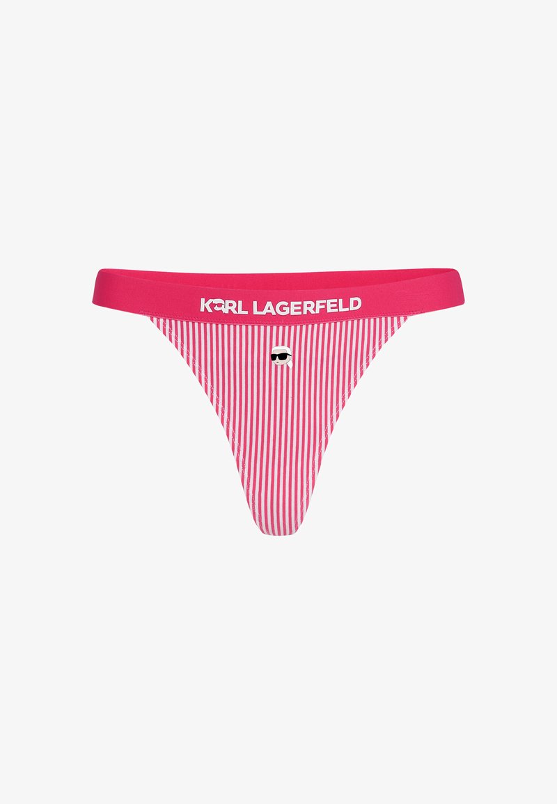 Best String For Raspberry KARL LAGERFELD String - raspberry white stripe/rouge - ZALANDO.FR