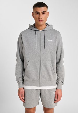 LEGACY 2.0 HOODIE - Sweatjacke - grey melange