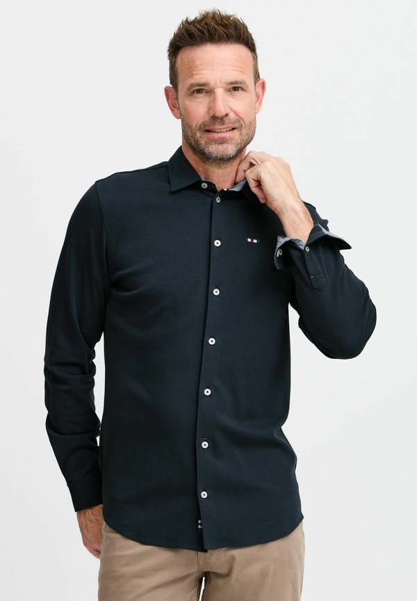 FQSTEVEN knitted LS shirt - Hemd - salute melange